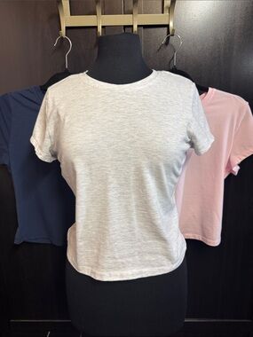 Women’s set of three Soft Light Pink Short Sleeve Tee